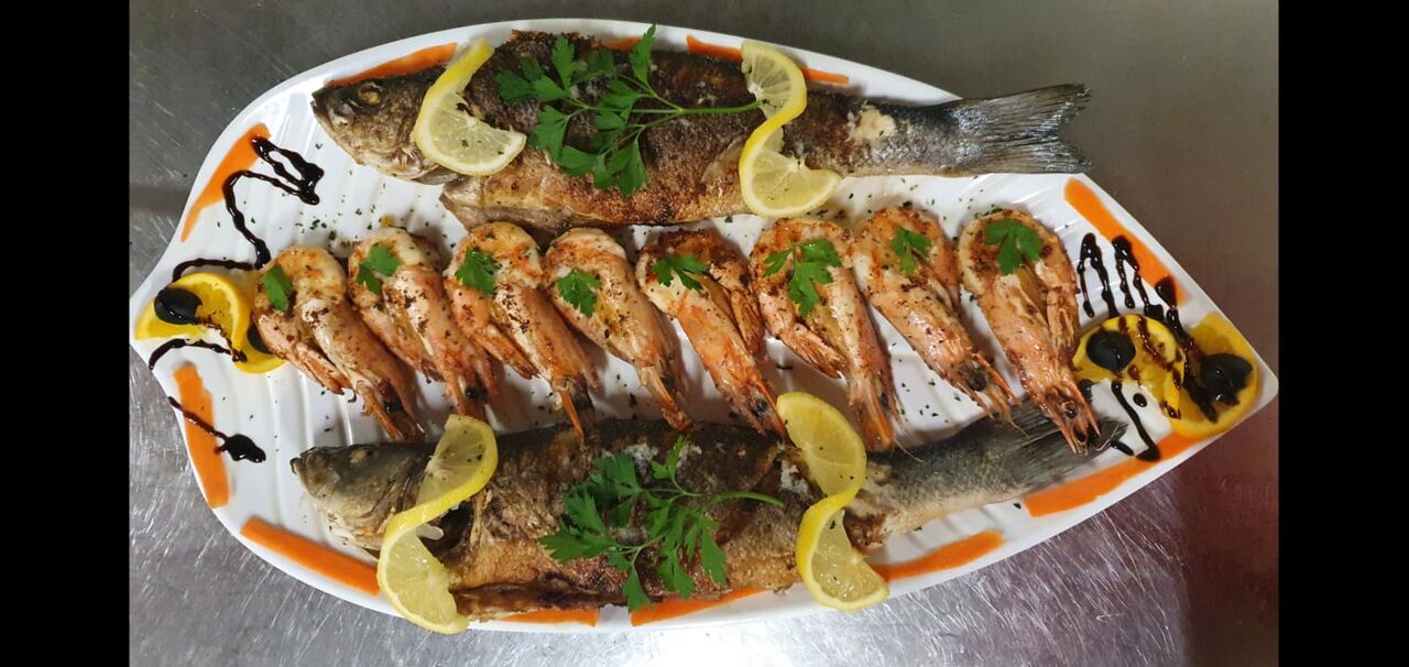 Fisch- und Gamberoni-Platte